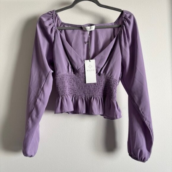 Wayf Tops - NWT Wayf Smocked Waist Blouse size XS